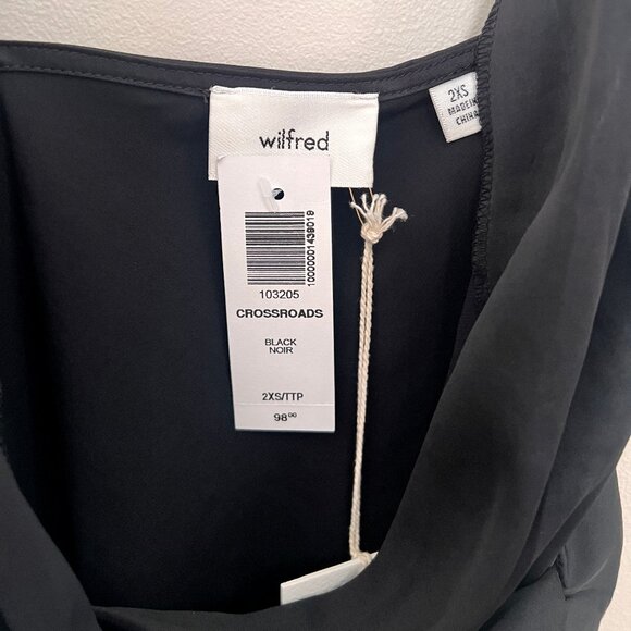 NWT Wilfred Crossroads Dress- Black 2XS / XXS - Picture 4 of 5